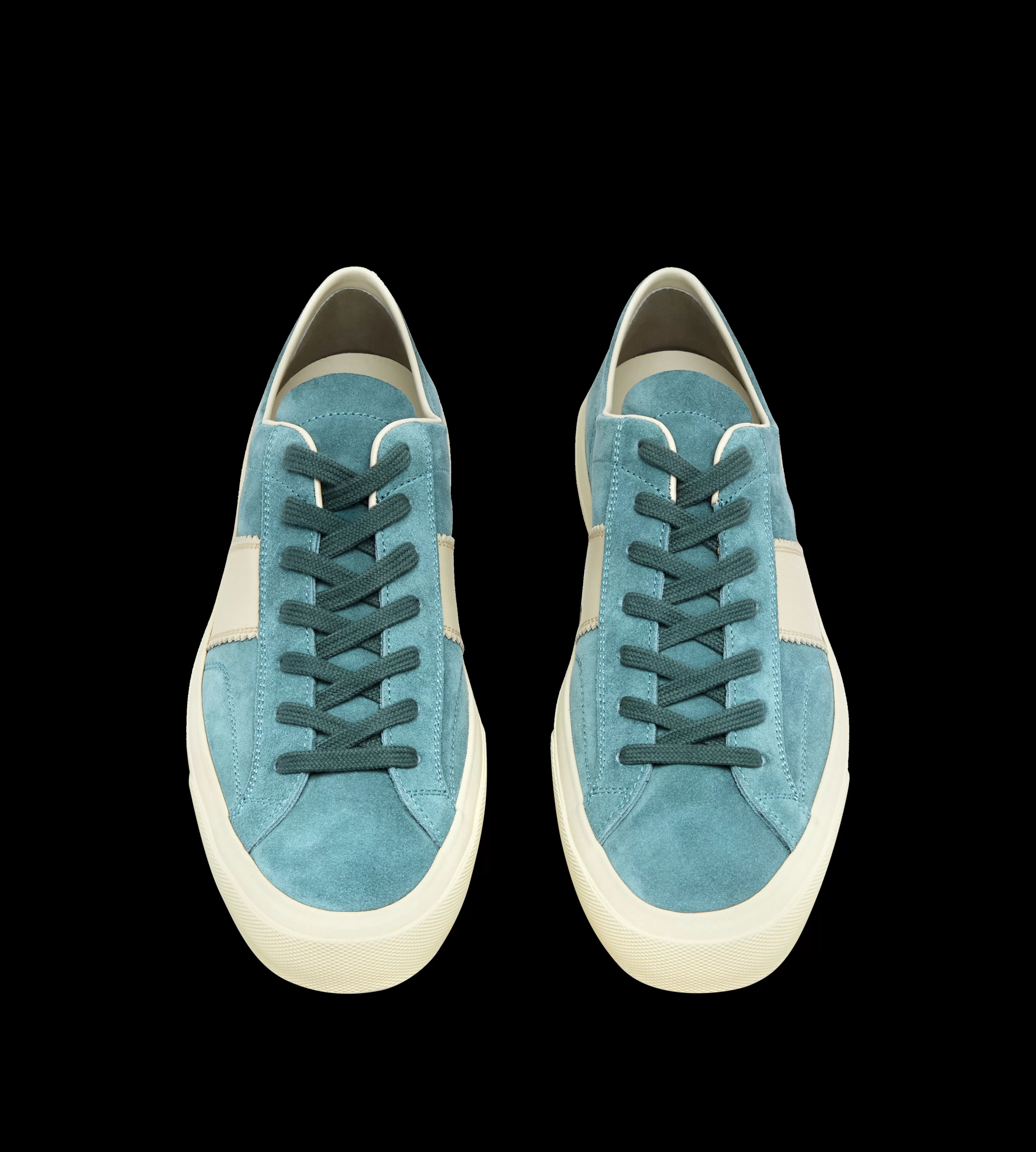 TOM FORD SUEDE CAMBRIDGE SNEAKER TEAL + CREAM^MEN Sneakers