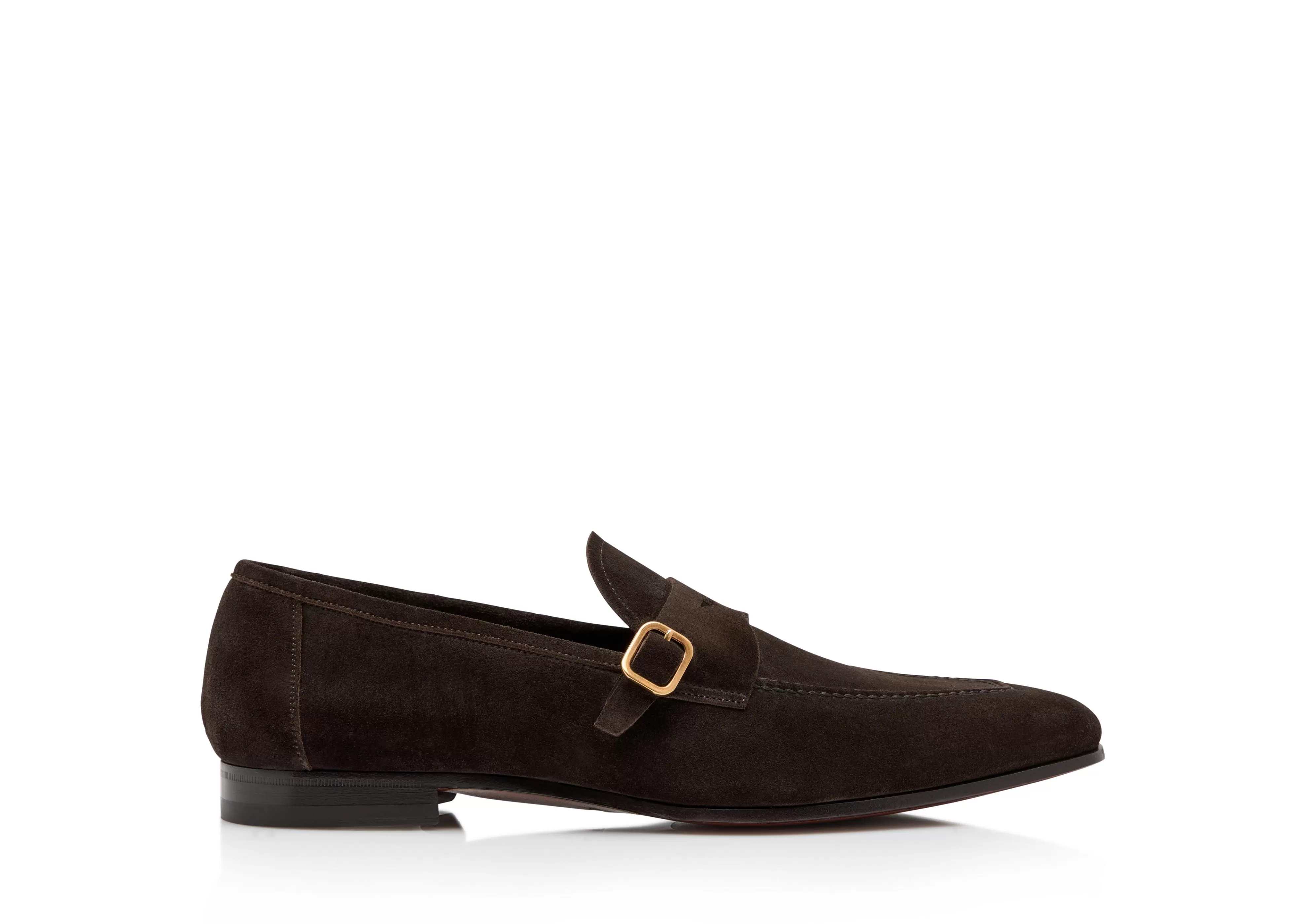 TOM FORD SUEDE DOVER LOAFER CHOCOLATE^MEN Loafers