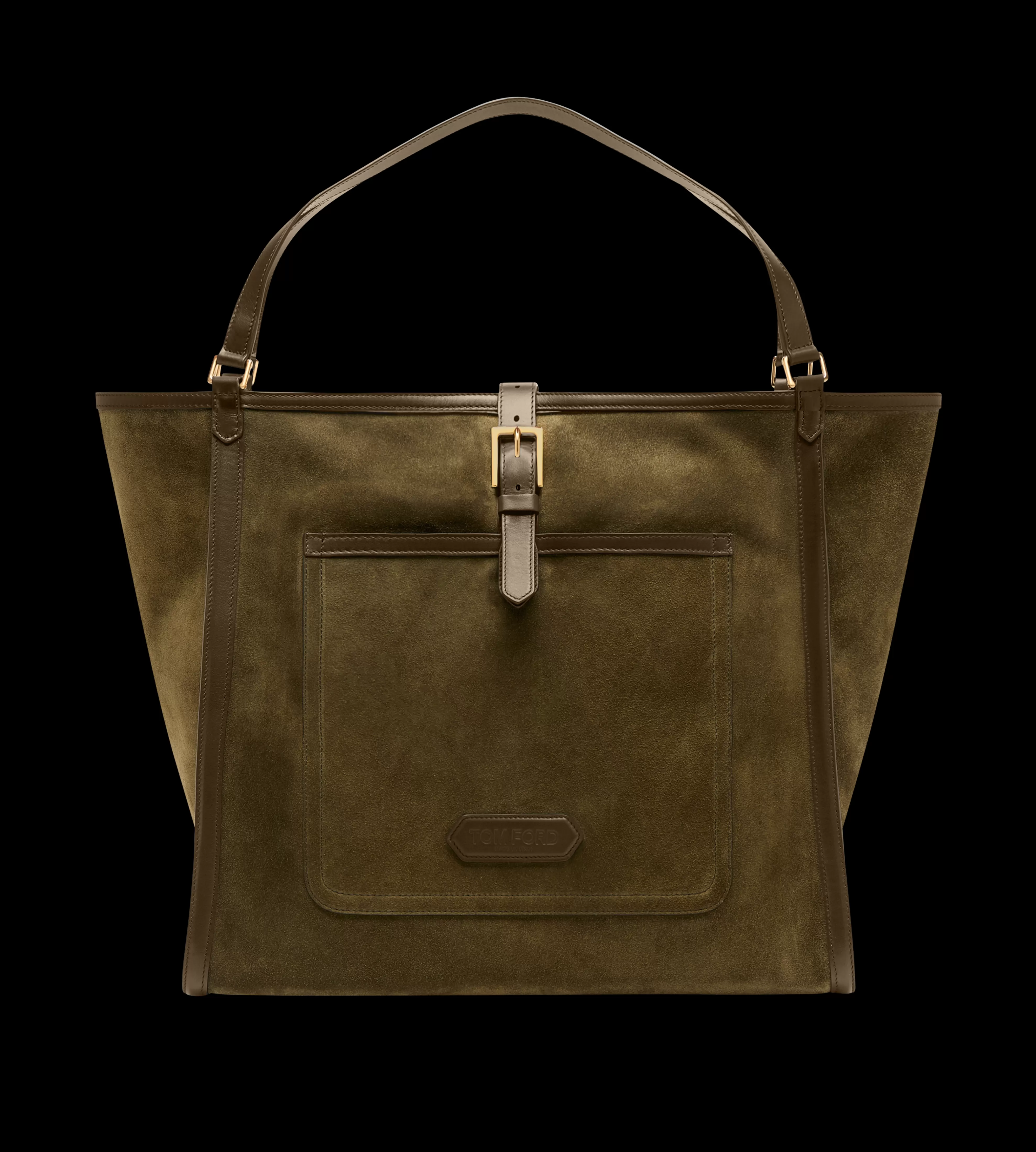 TOM FORD SUEDE GIANT TOTE GREEN^MEN Luggage