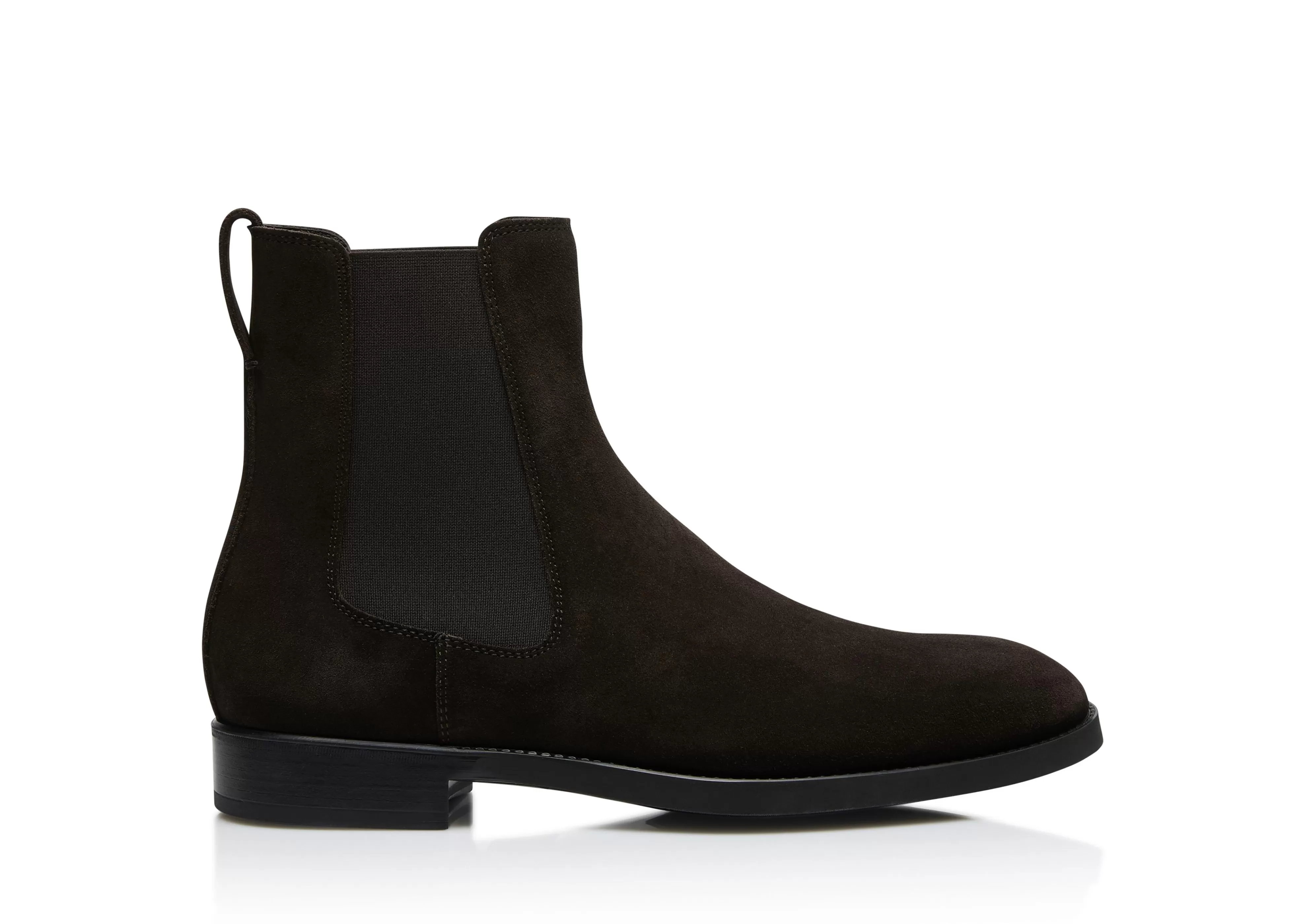 TOM FORD SUEDE ROBERT CHELSEA BOOT CHOCOLATE^MEN Boots