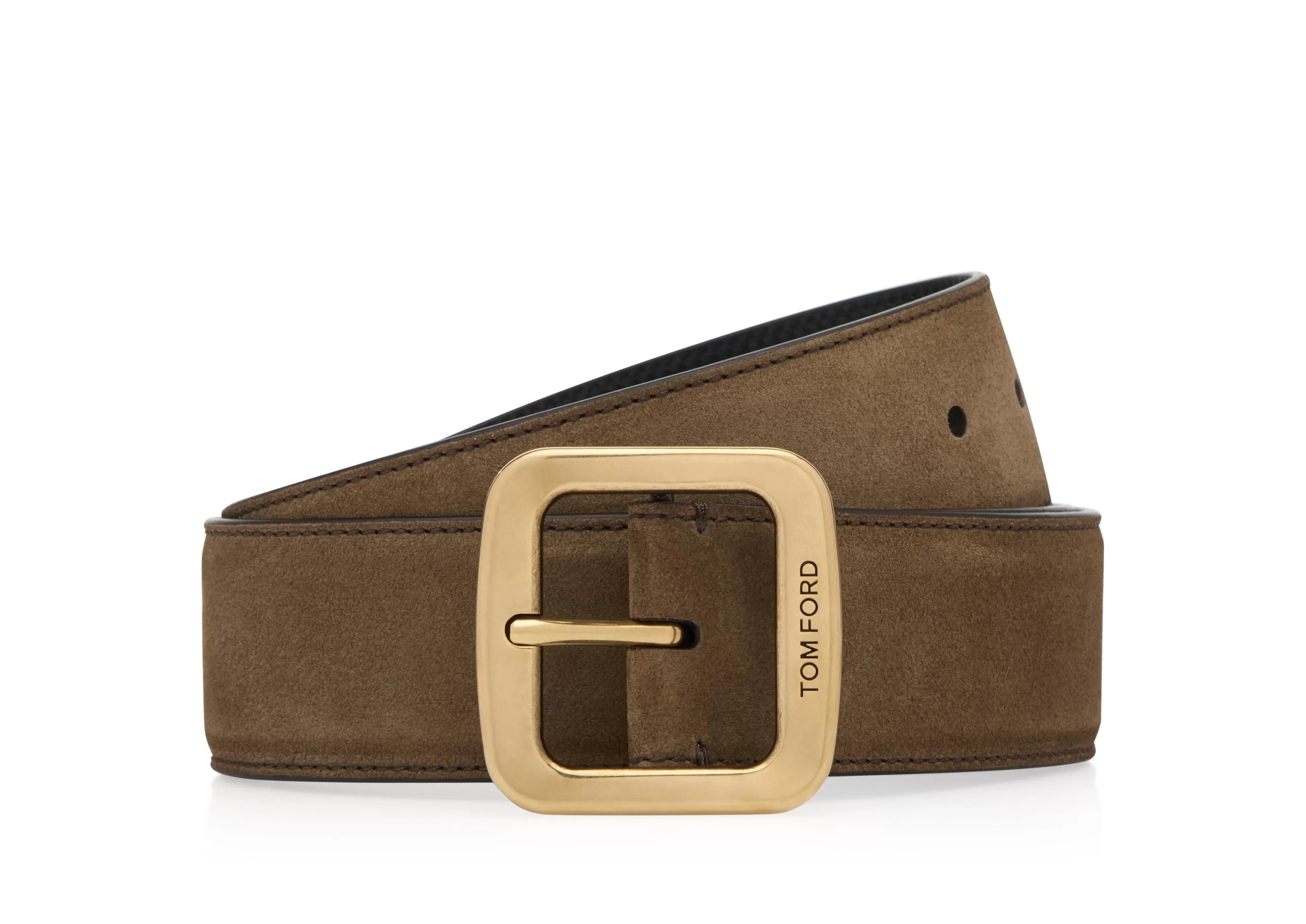 TOM FORD SUEDE SQUARE BELT ^MEN Belts