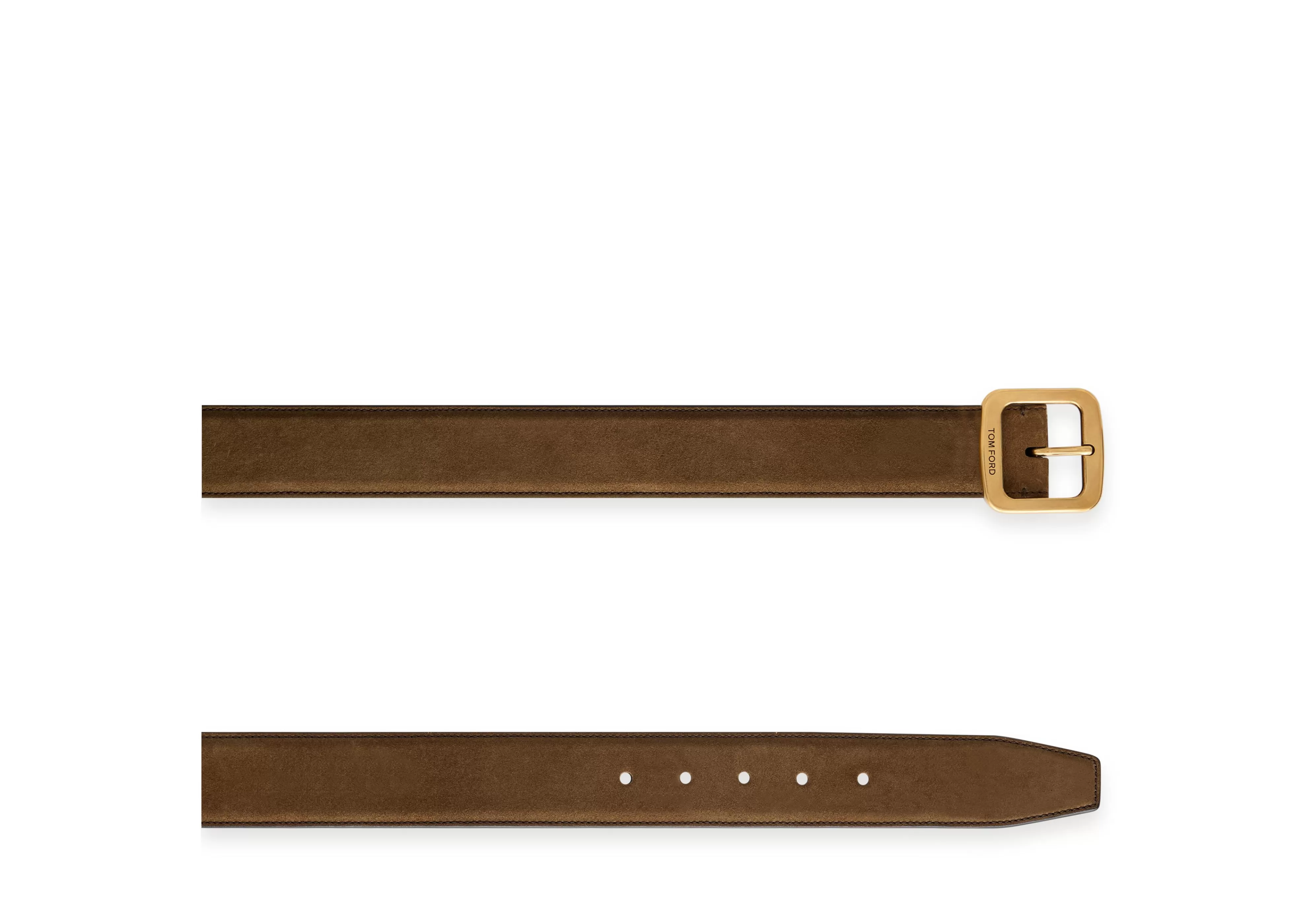 TOM FORD SUEDE SQUARE BELT ^MEN Belts