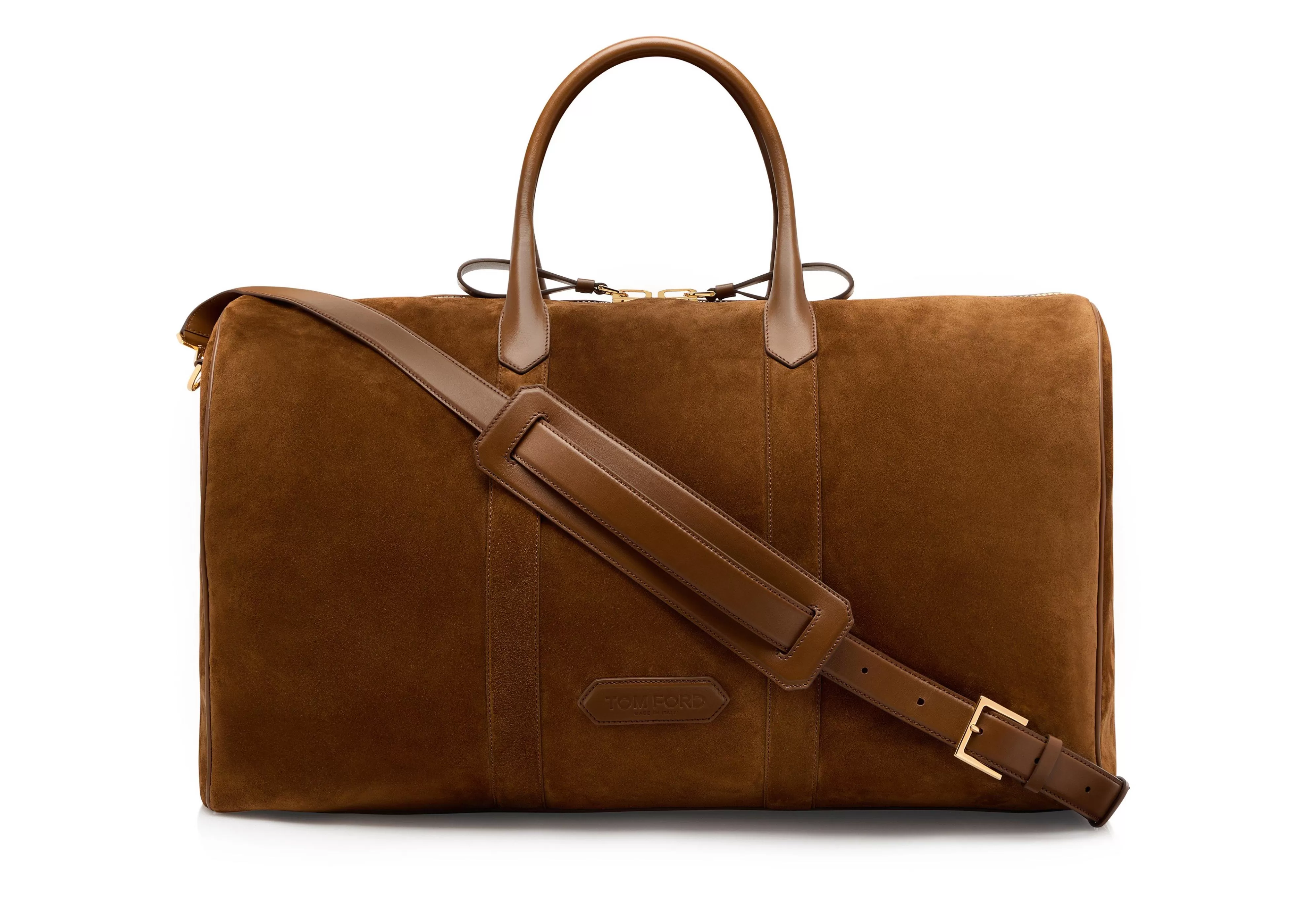 TOM FORD SUEDE WIDE OPENING DUFFLE CIGAR^MEN Luggage