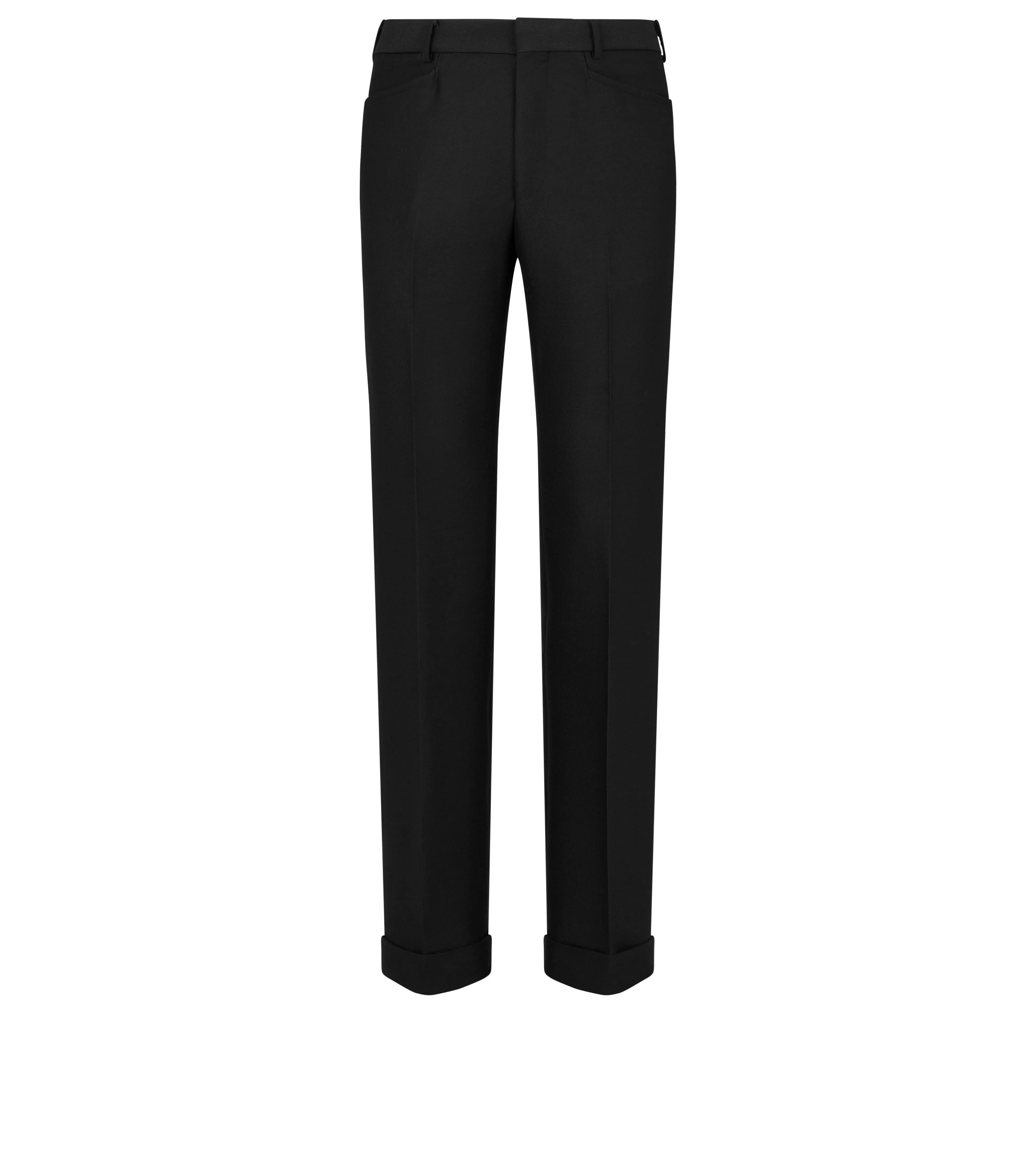 TOM FORD TECHNO GABARDINE ATTICUS WESTERN POCKET TROUSER BLACK^MEN Pants & Shorts