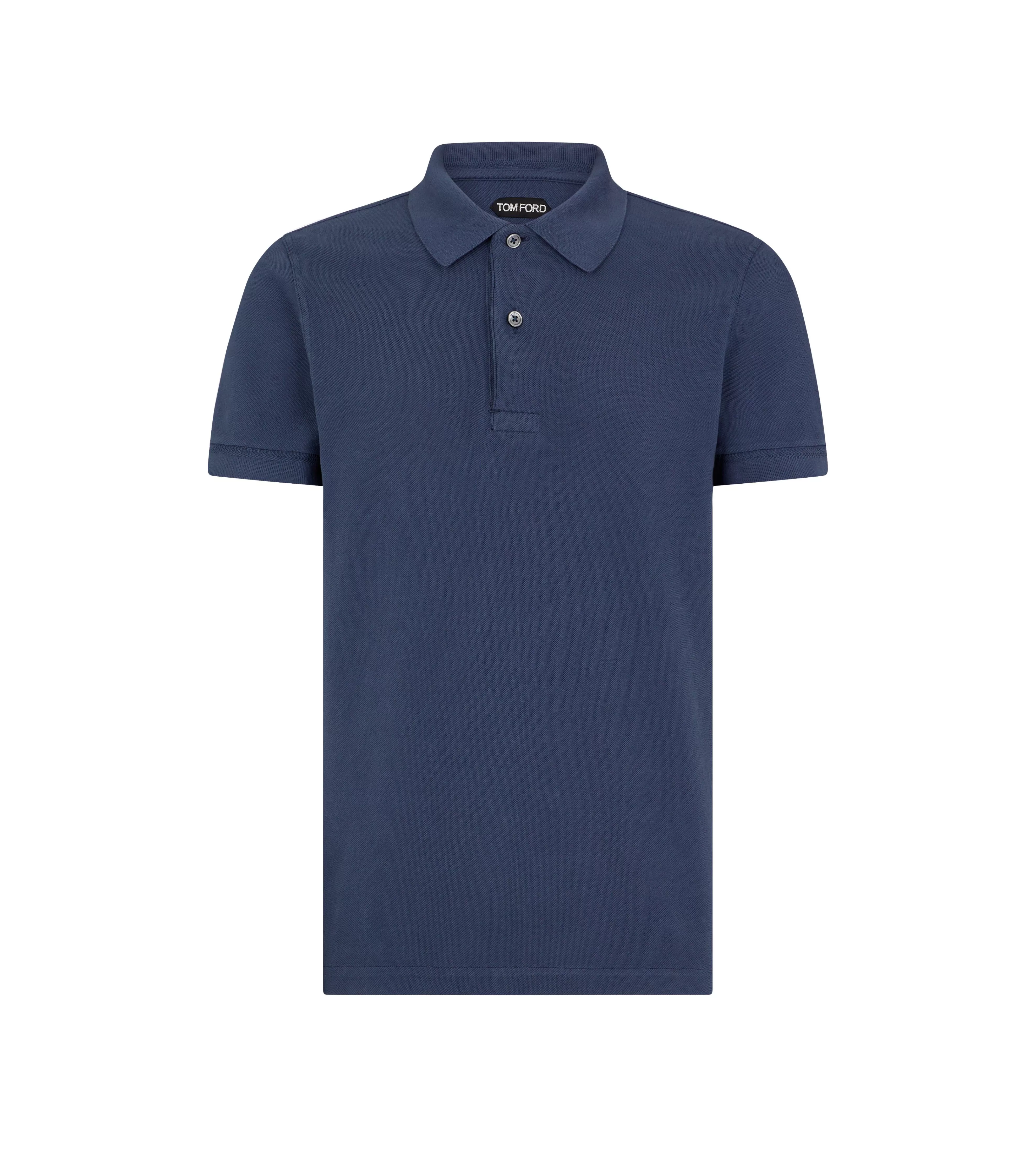 TOM FORD TENNIS PIQUET POLO NAVY^MEN Knitwear