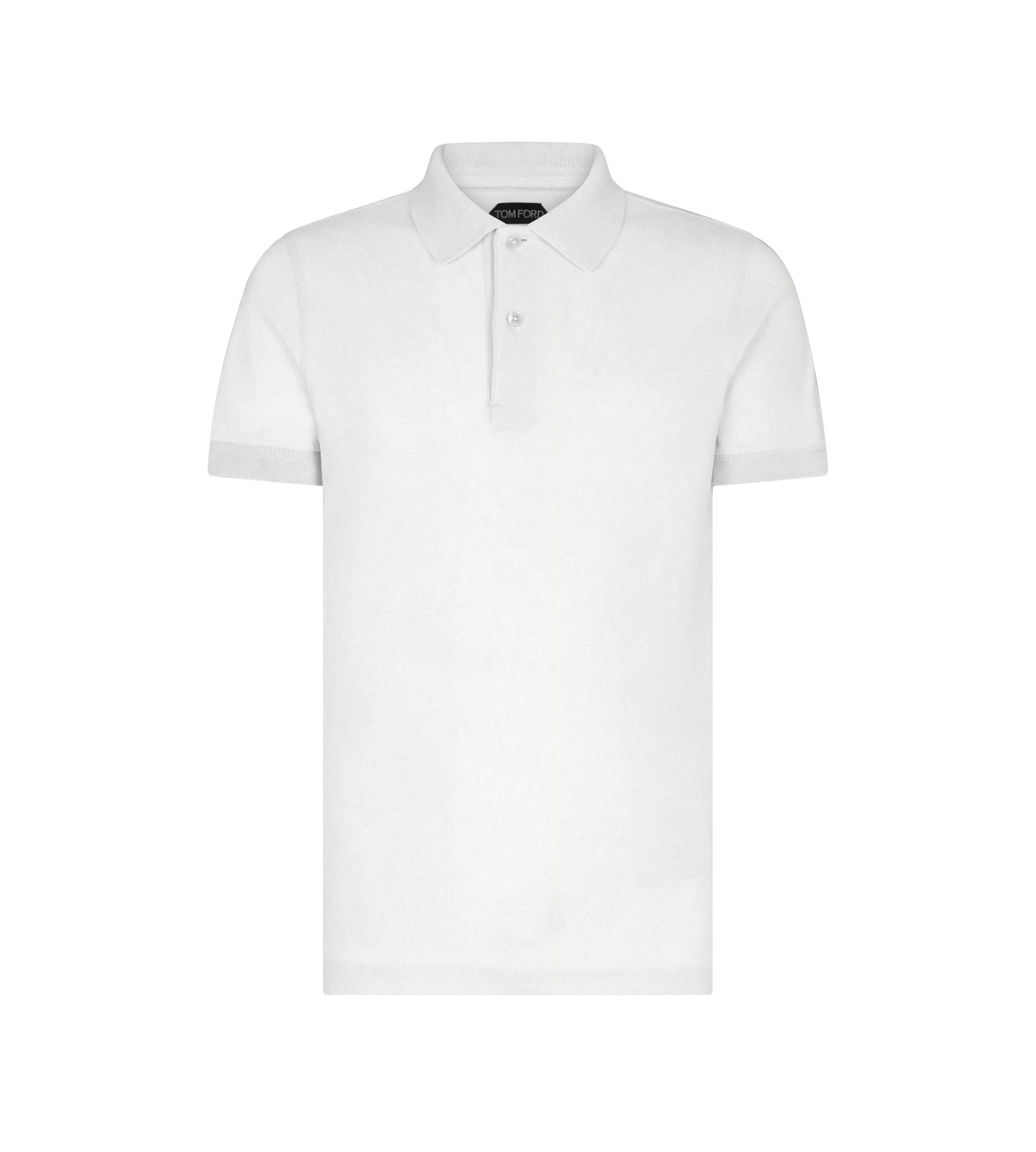 TOM FORD TENNIS PIQUET POLO WHITE^MEN Knitwear