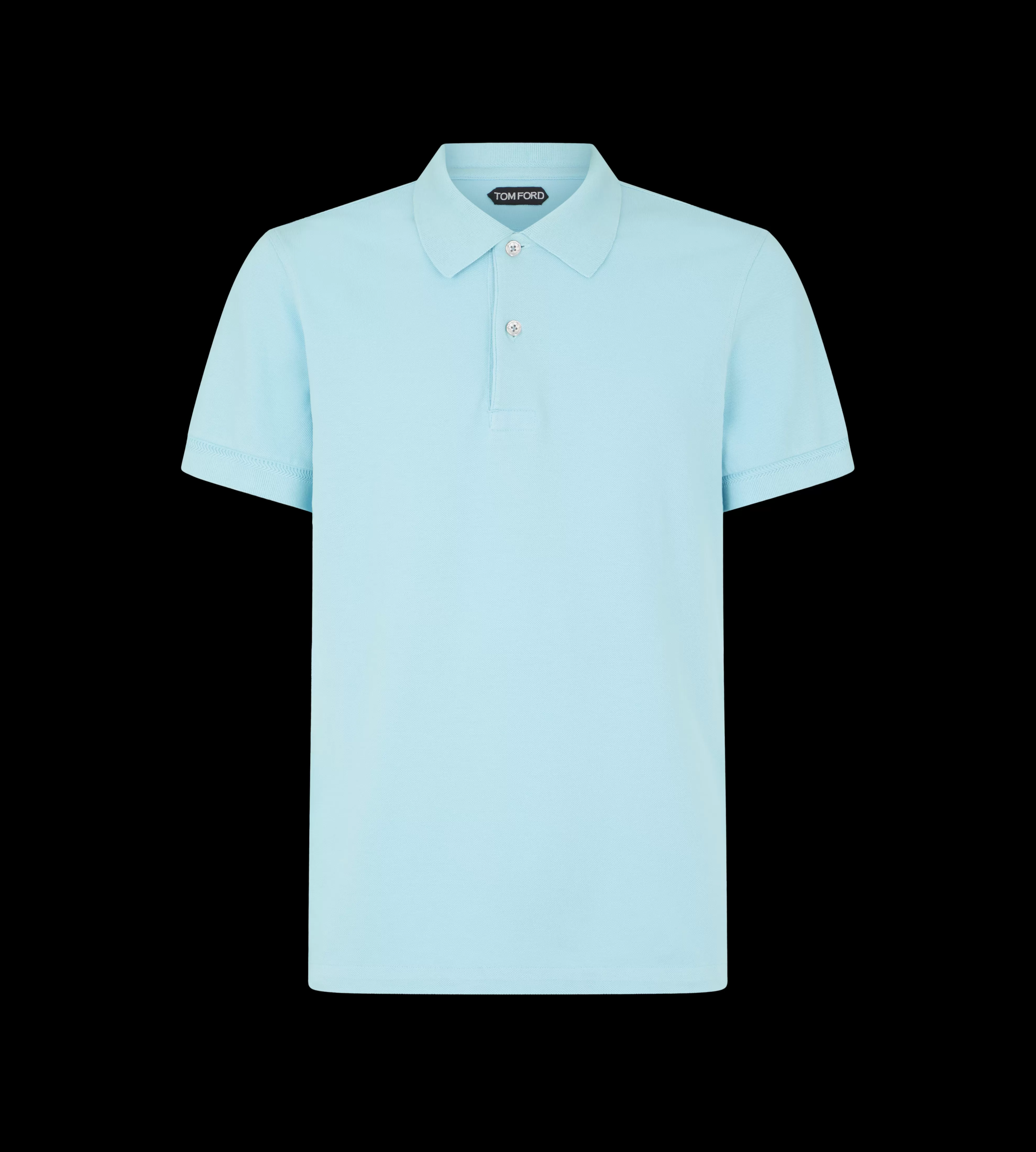 TOM FORD TENNIS PIQUET POLO PALE SKY^MEN | MEN Knitwear | SPRING 24