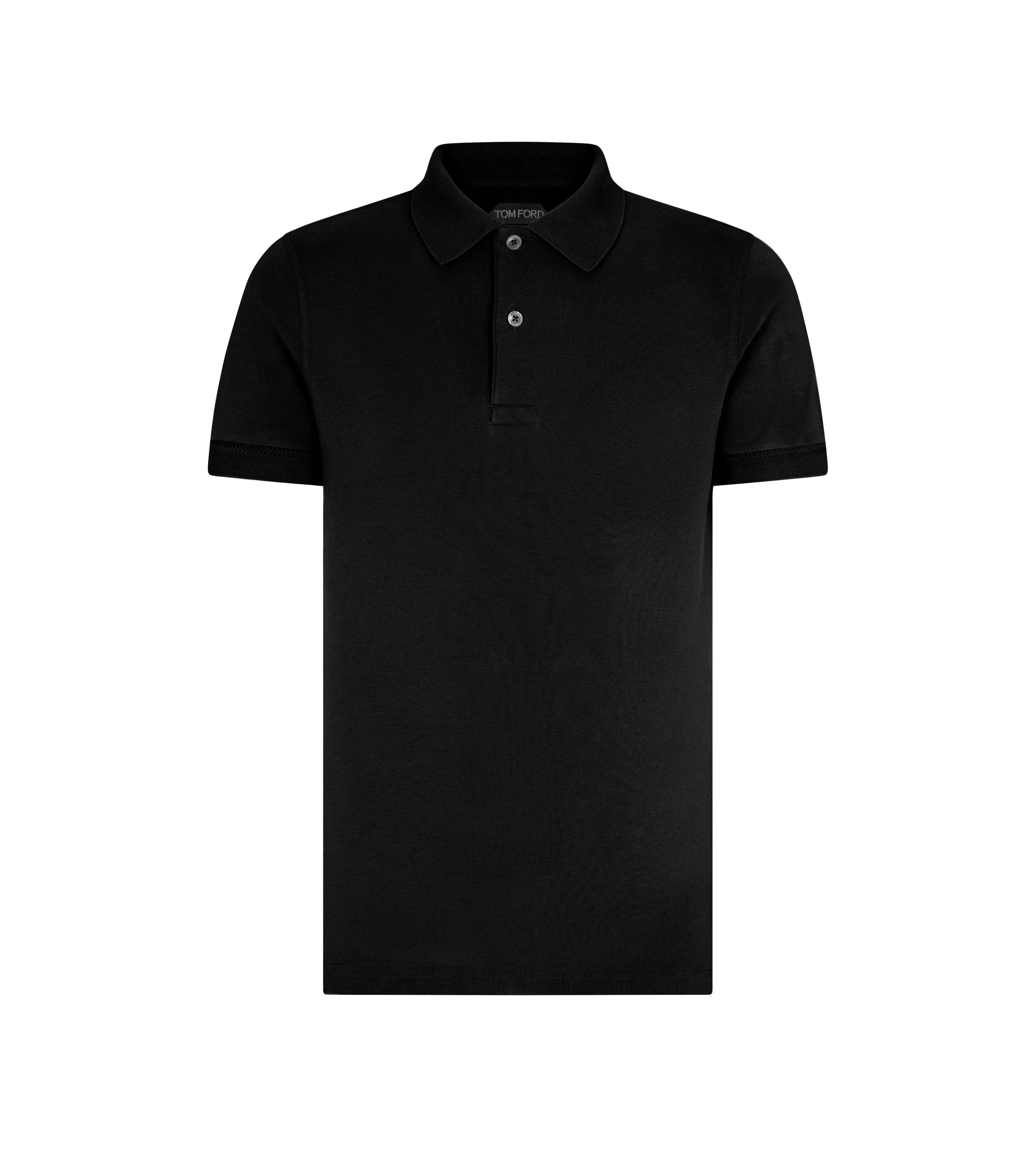 TOM FORD TENNIS PIQUET POLO BLACK^MEN Knitwear