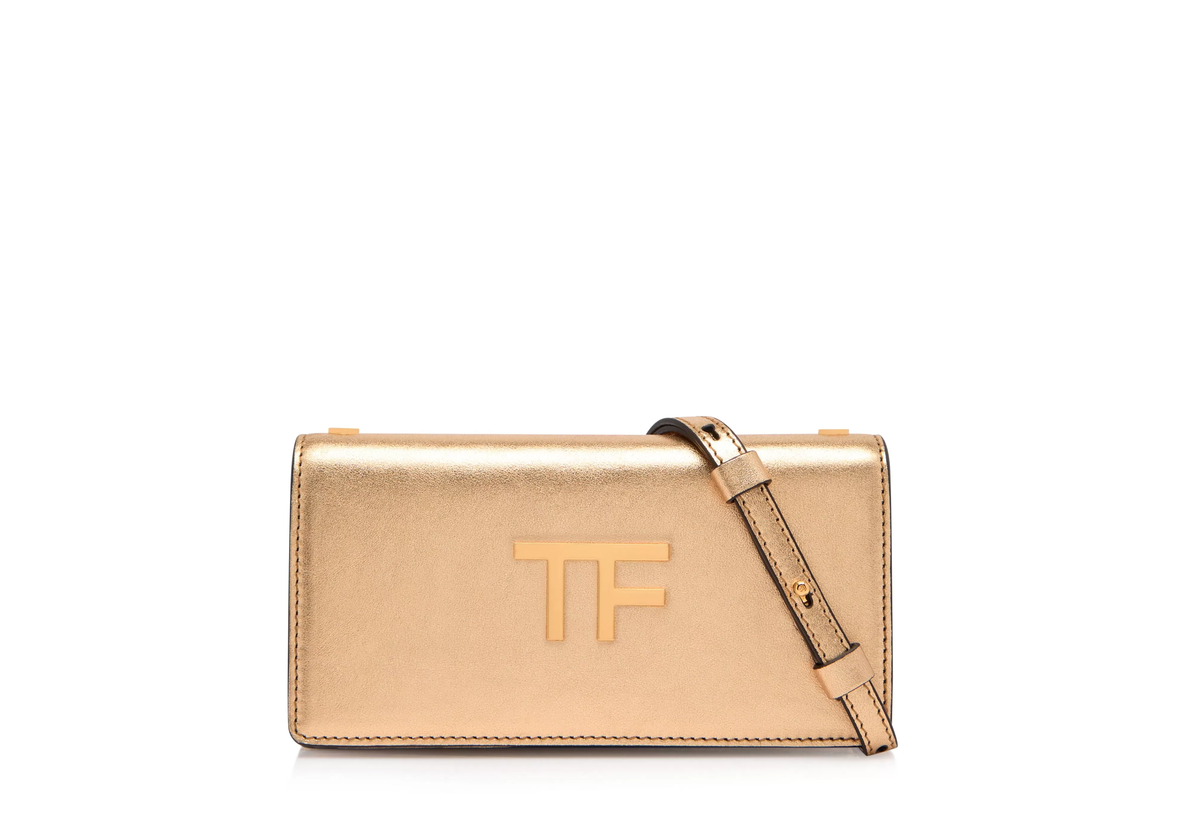 TOM FORD TEXTURED LAMINATED LEATHER TF MINI BAG GOLD^WOMEN | WOMEN | WOMEN Shoulder Bags | Cross Body Bags | Clutches