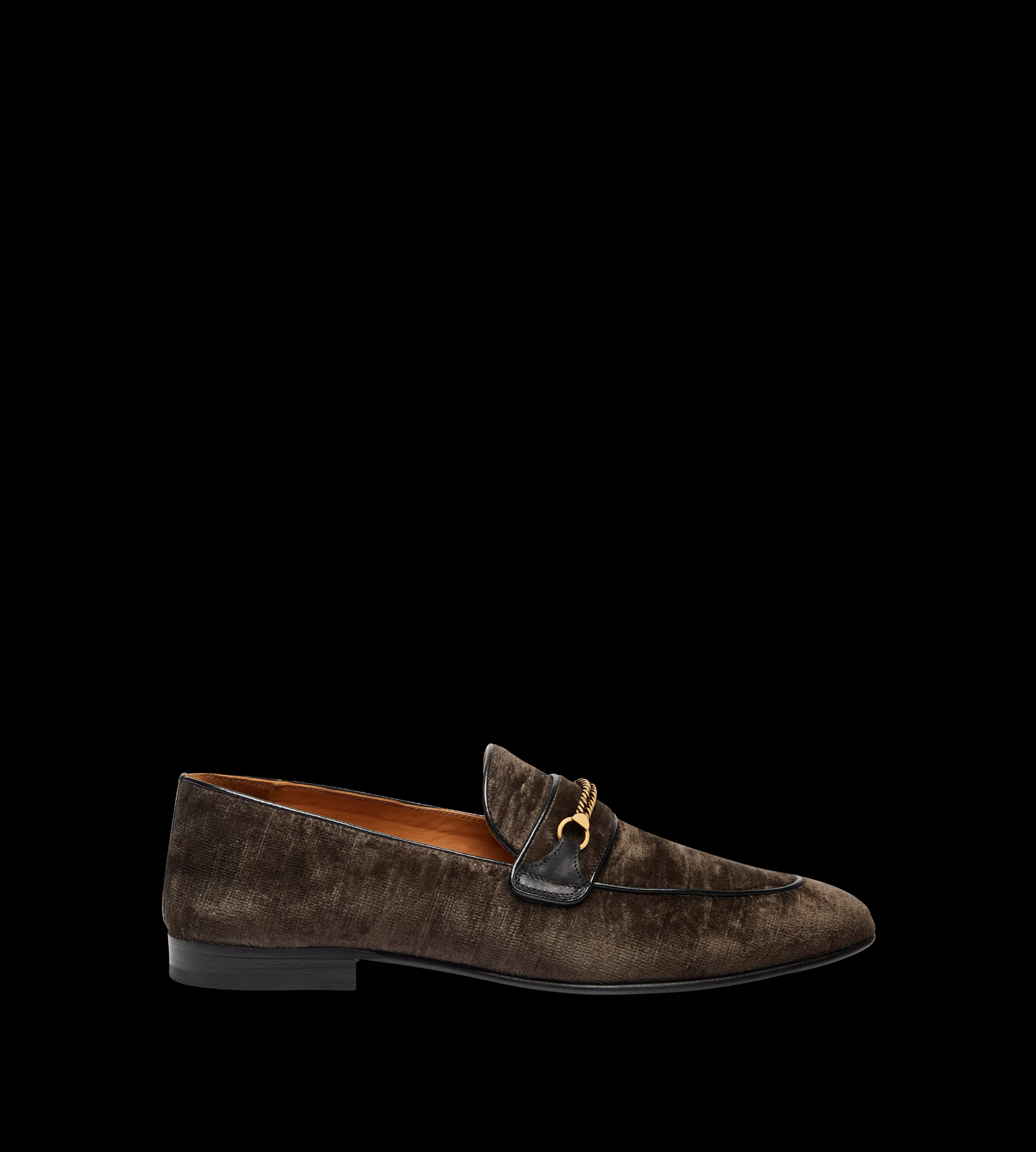 TOM FORD TEXTURED VELVET LIAM CHAIN LOAFER ^MEN Loafers