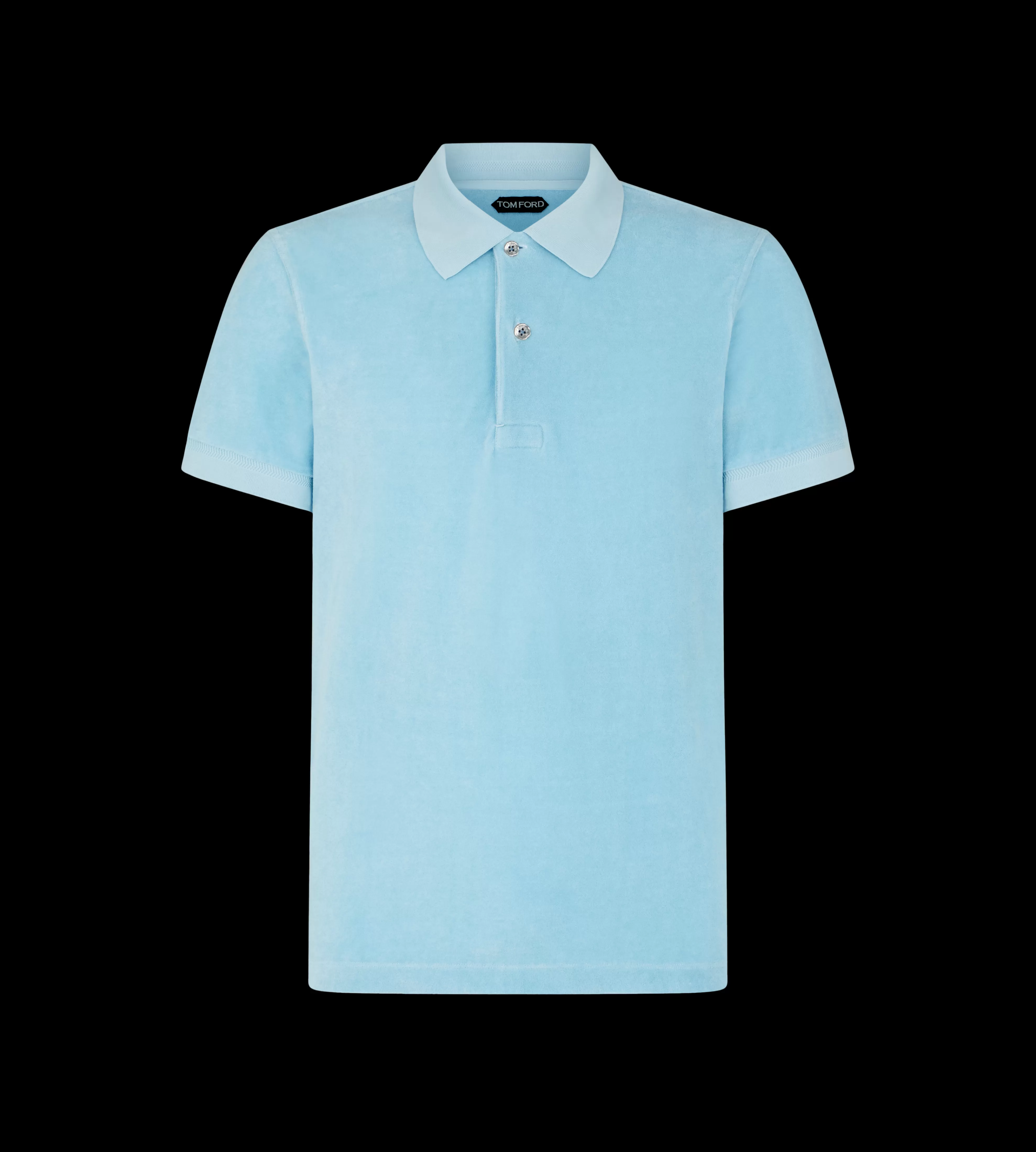 TOM FORD TOWELLING POLO SKY^MEN | MEN Knitwear | SPRING 24