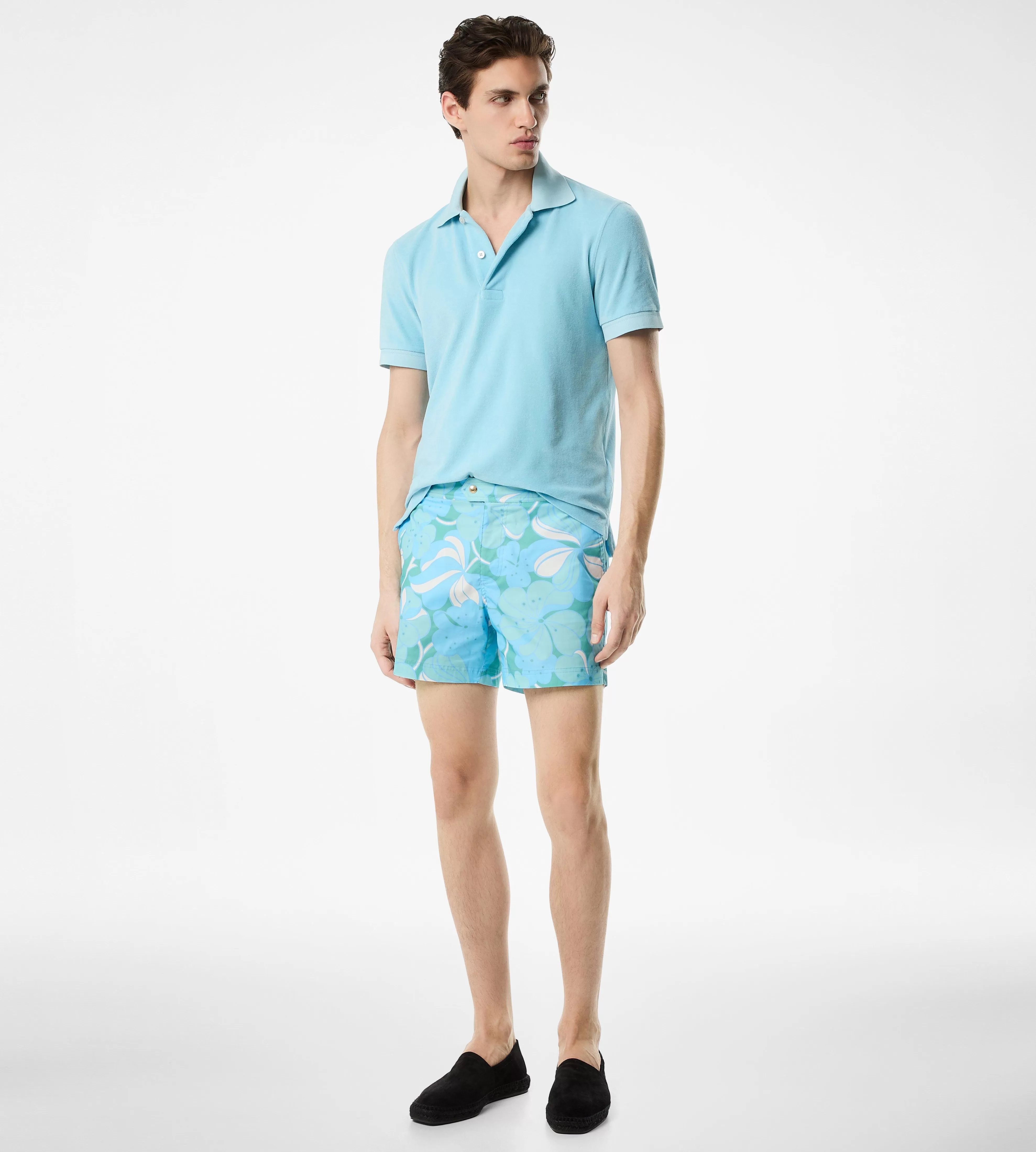 TOM FORD TOWELLING POLO SKY^MEN | MEN Knitwear | SPRING 24