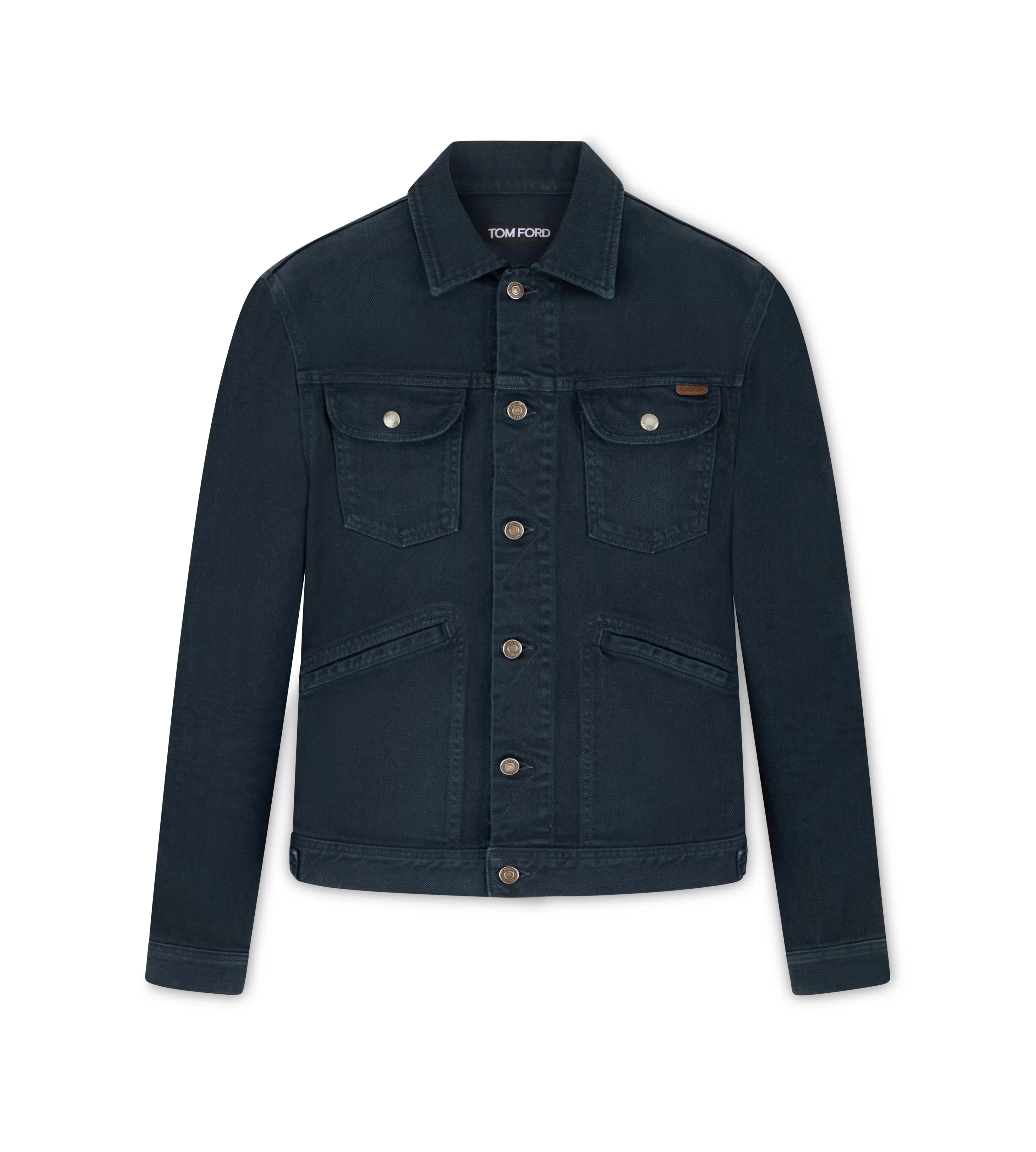 TOM FORD TWILL DENIM JACKET INDIGO^MEN Outerwear