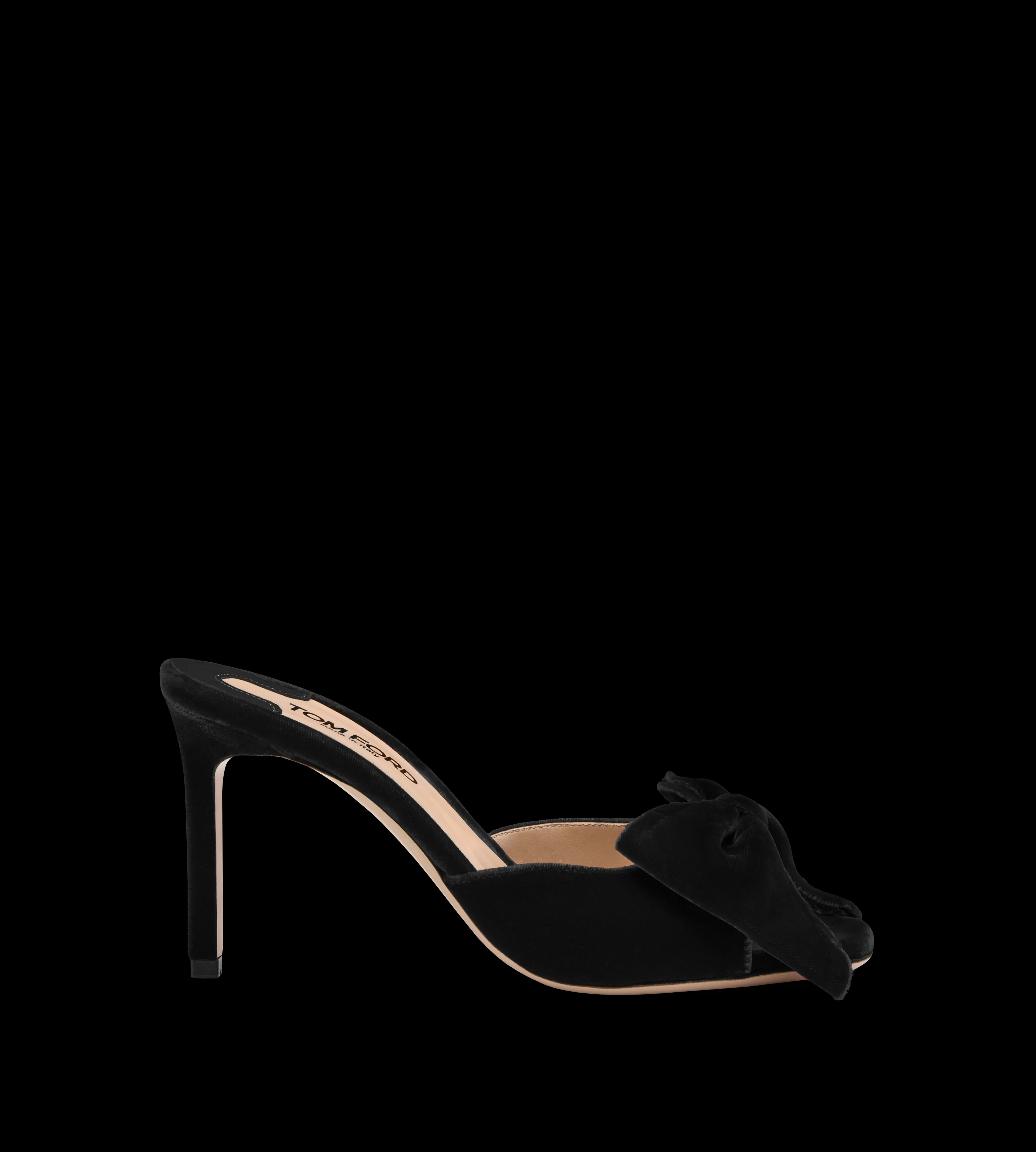 TOM FORD VELVET BRIGITTE MULE BLACK^WOMEN | WOMEN Pumps | SPRING 24