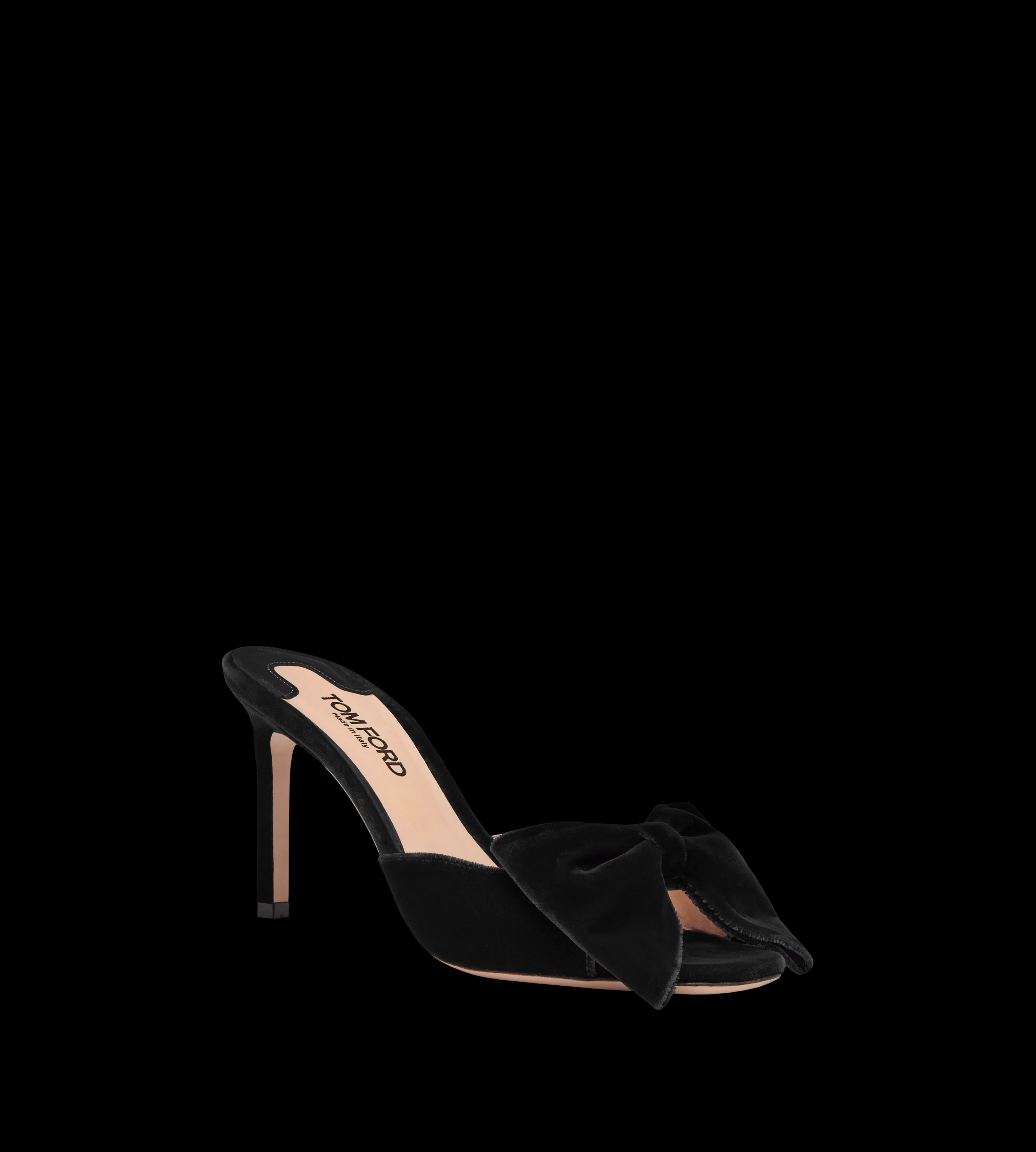 TOM FORD VELVET BRIGITTE MULE BLACK^WOMEN | WOMEN Pumps | SPRING 24