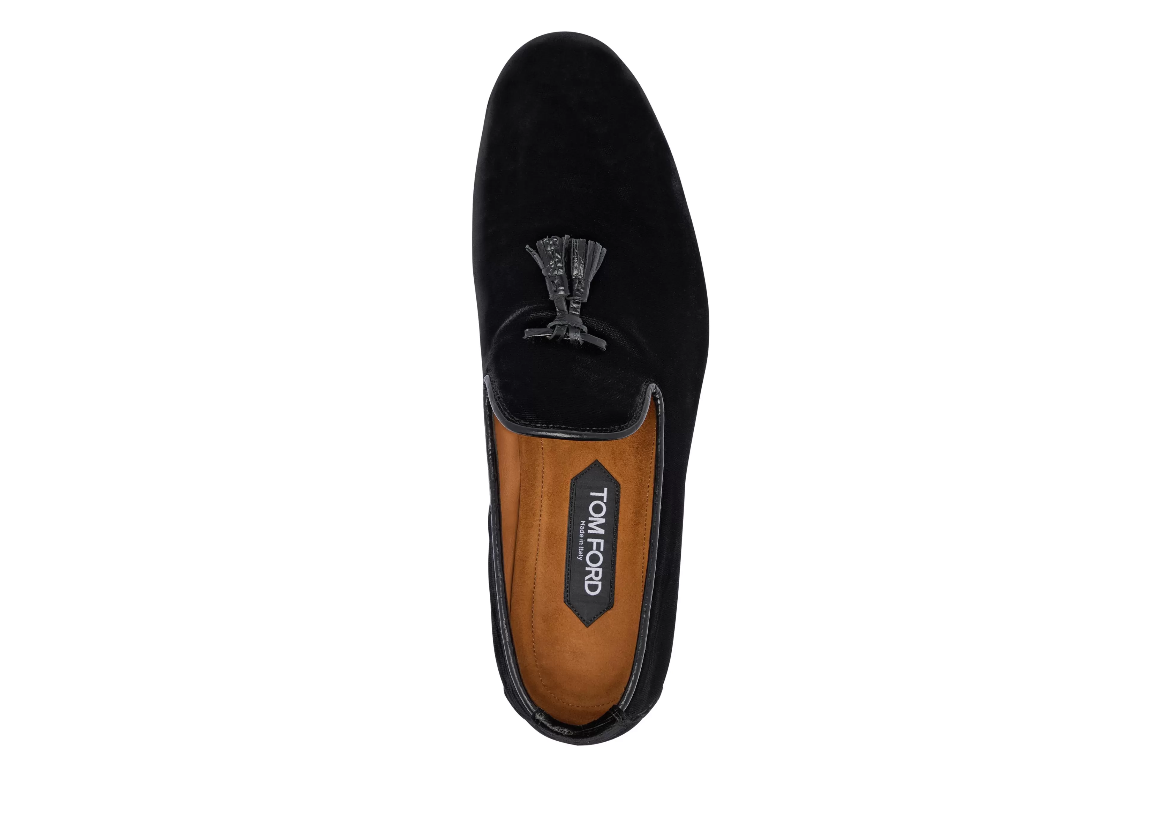 TOM FORD VELVET NICOLAS SLIPPER BLACK^MEN Loafers