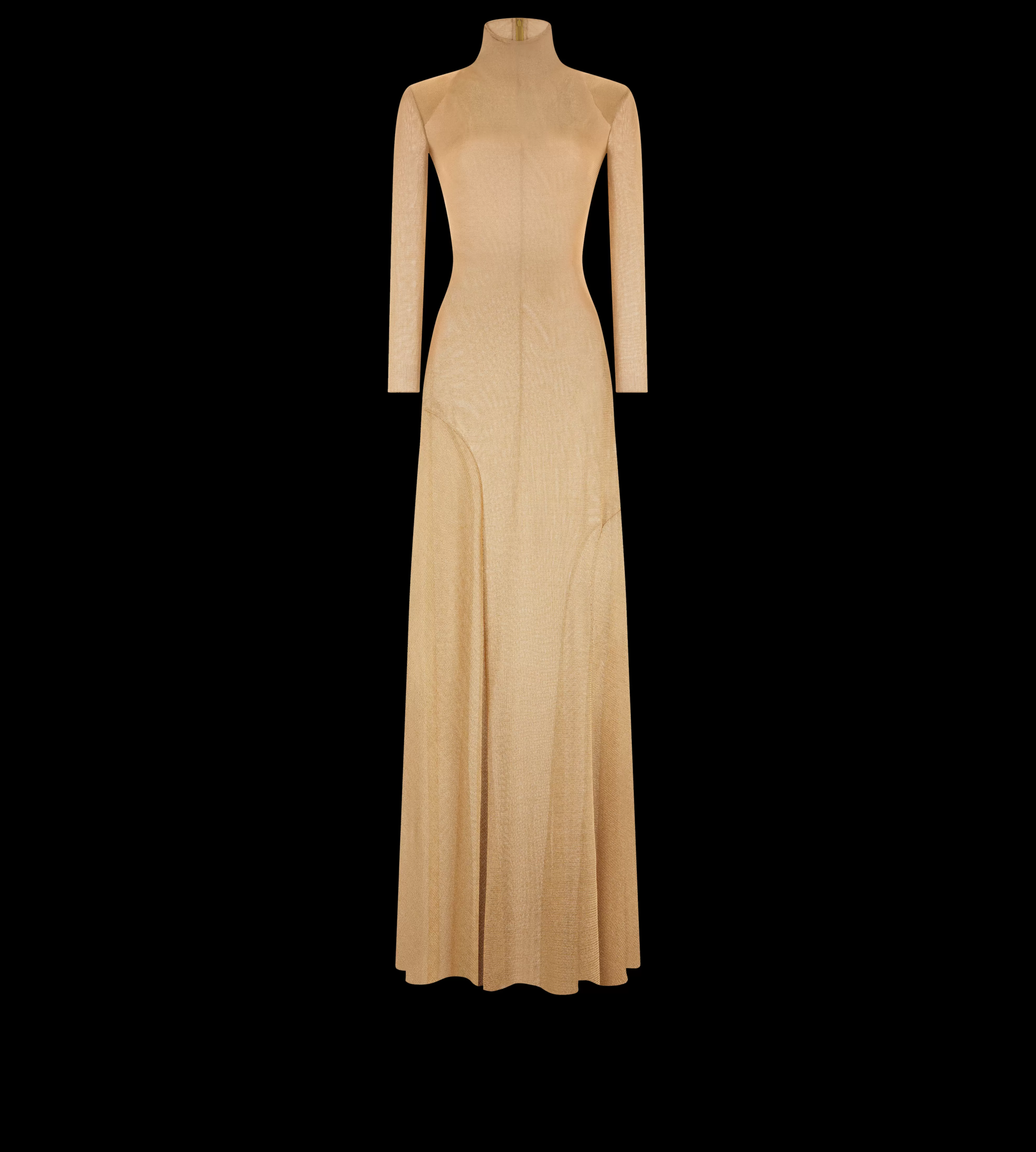 TOM FORD VISCOSE JERSEY TURTLENECK EVENING DRESS GOLD^WOMEN | WOMEN | WOMEN Dresses | JETSETTER EDIT | SPRING 24