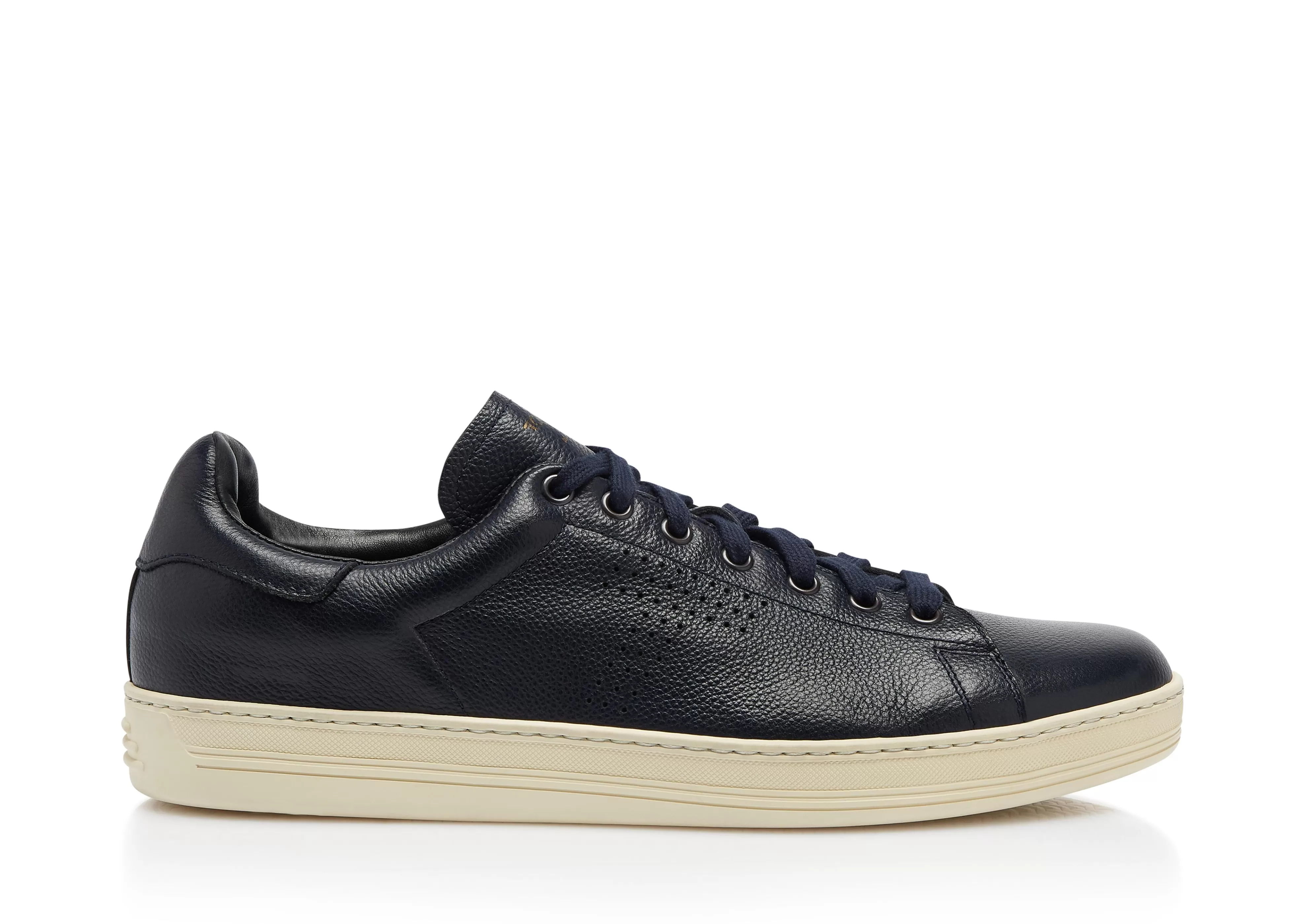 TOM FORD WARWICK GRAINED LEATHER SNEAKER BLUE^MEN Sneakers