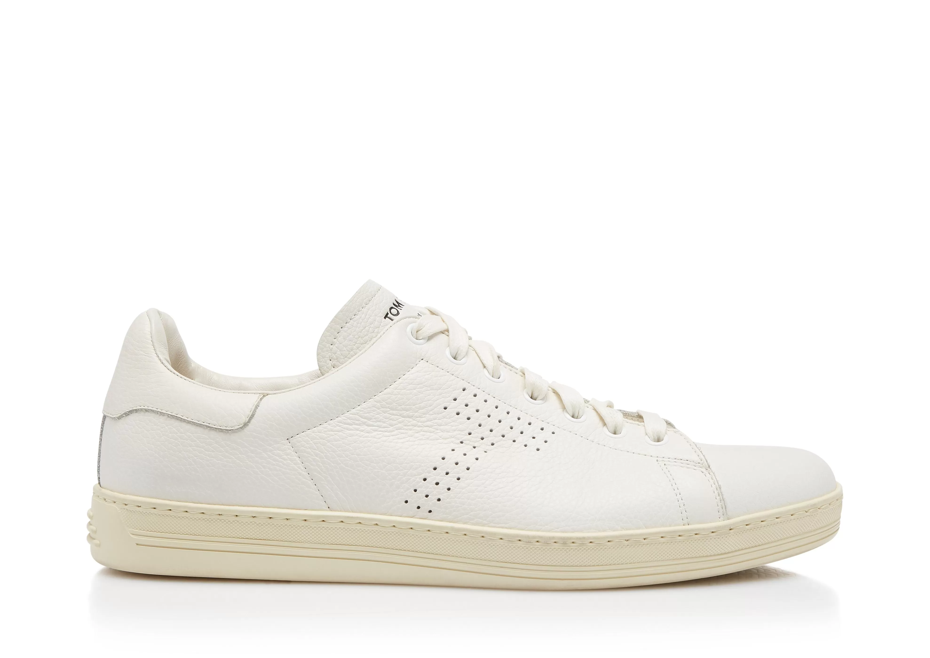 TOM FORD WARWICK GRAINED LEATHER SNEAKER WHITE^MEN Sneakers