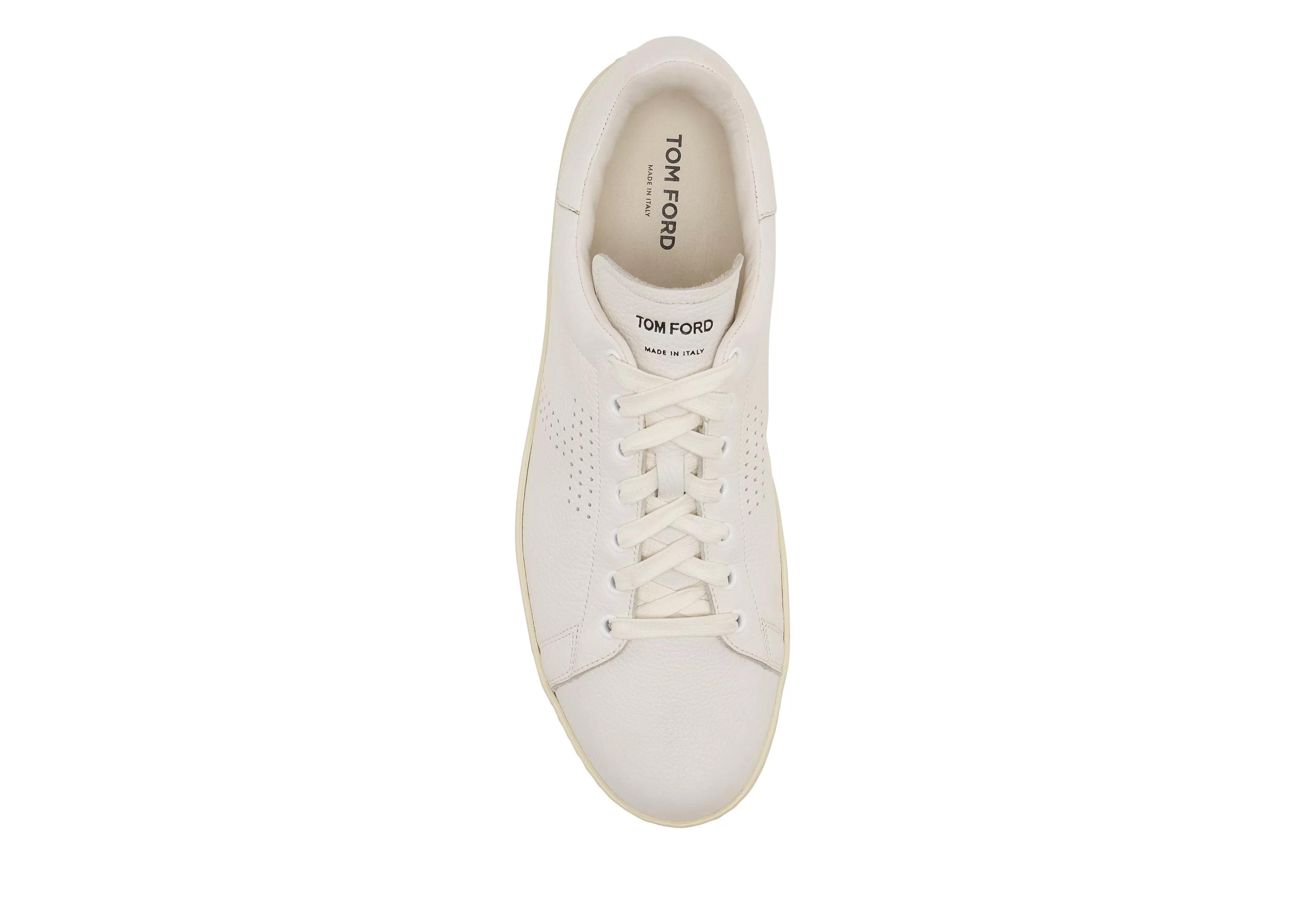 TOM FORD WARWICK GRAINED LEATHER SNEAKER WHITE^MEN Sneakers