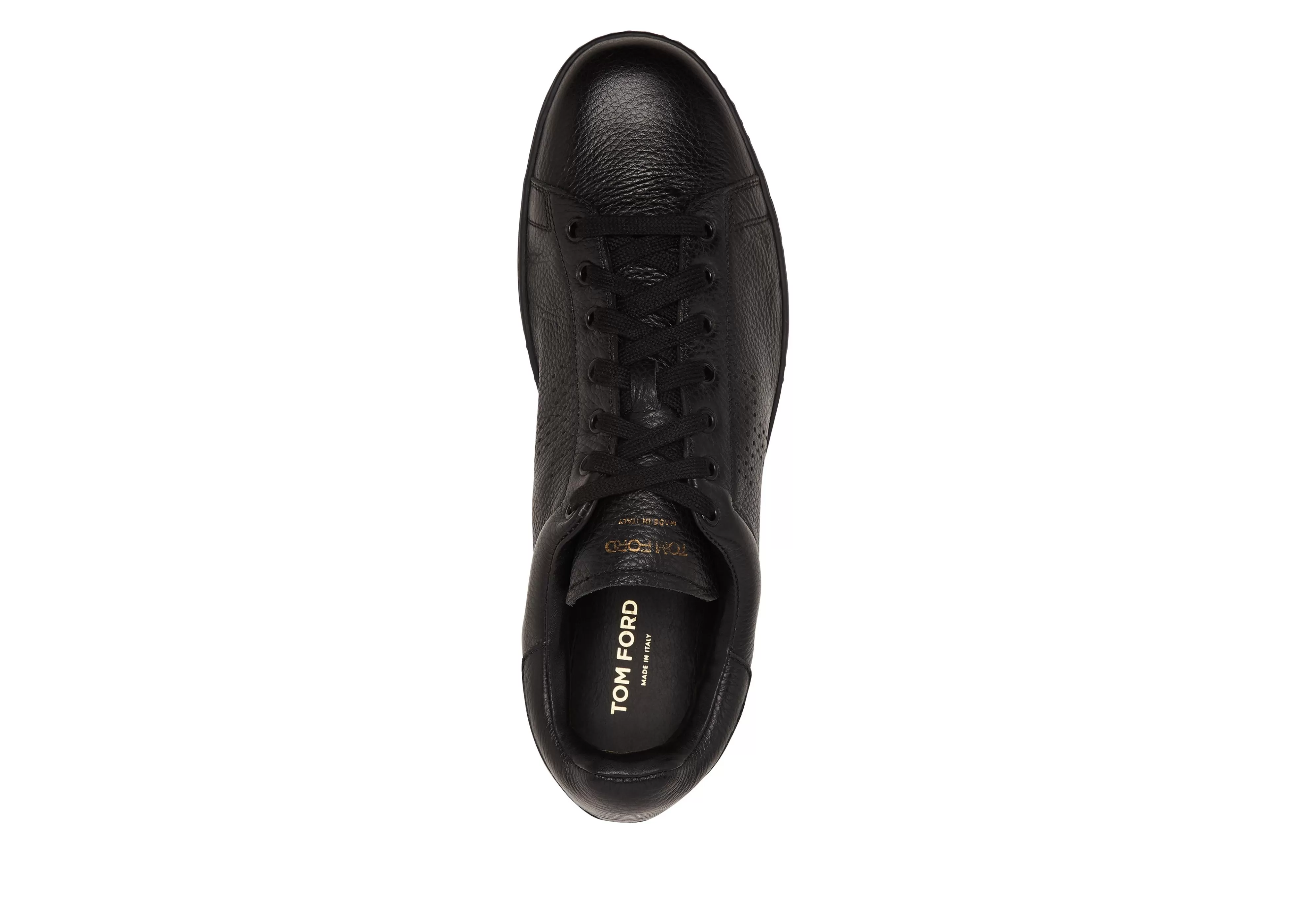 TOM FORD WARWICK GRAINED LEATHER SNEAKER BLACK^MEN Sneakers