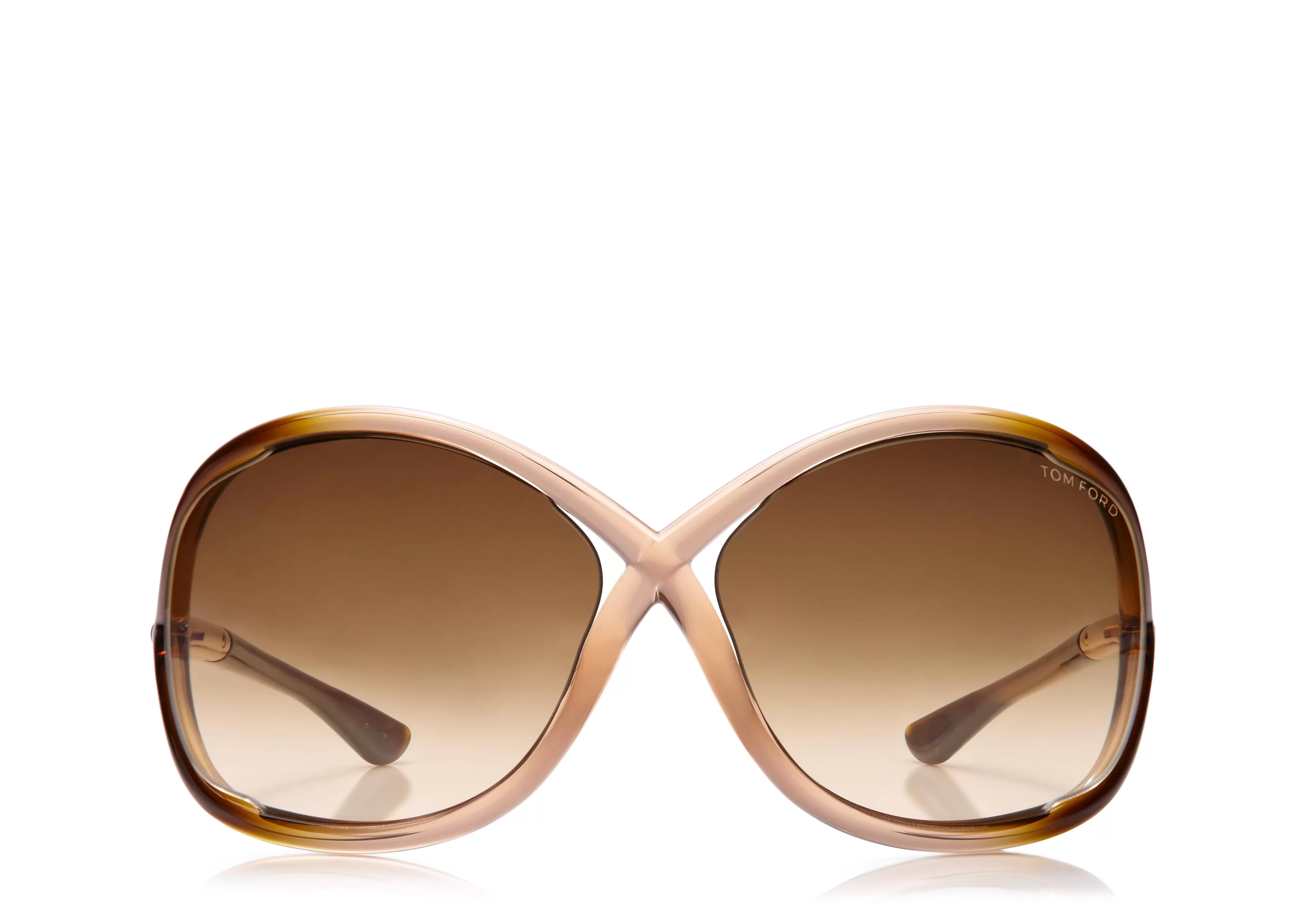 TOM FORD WHITNEY OVERSIZED SOFT ROUND SUNGLASSES ROSE^EYEWEAR SUNGLASSES