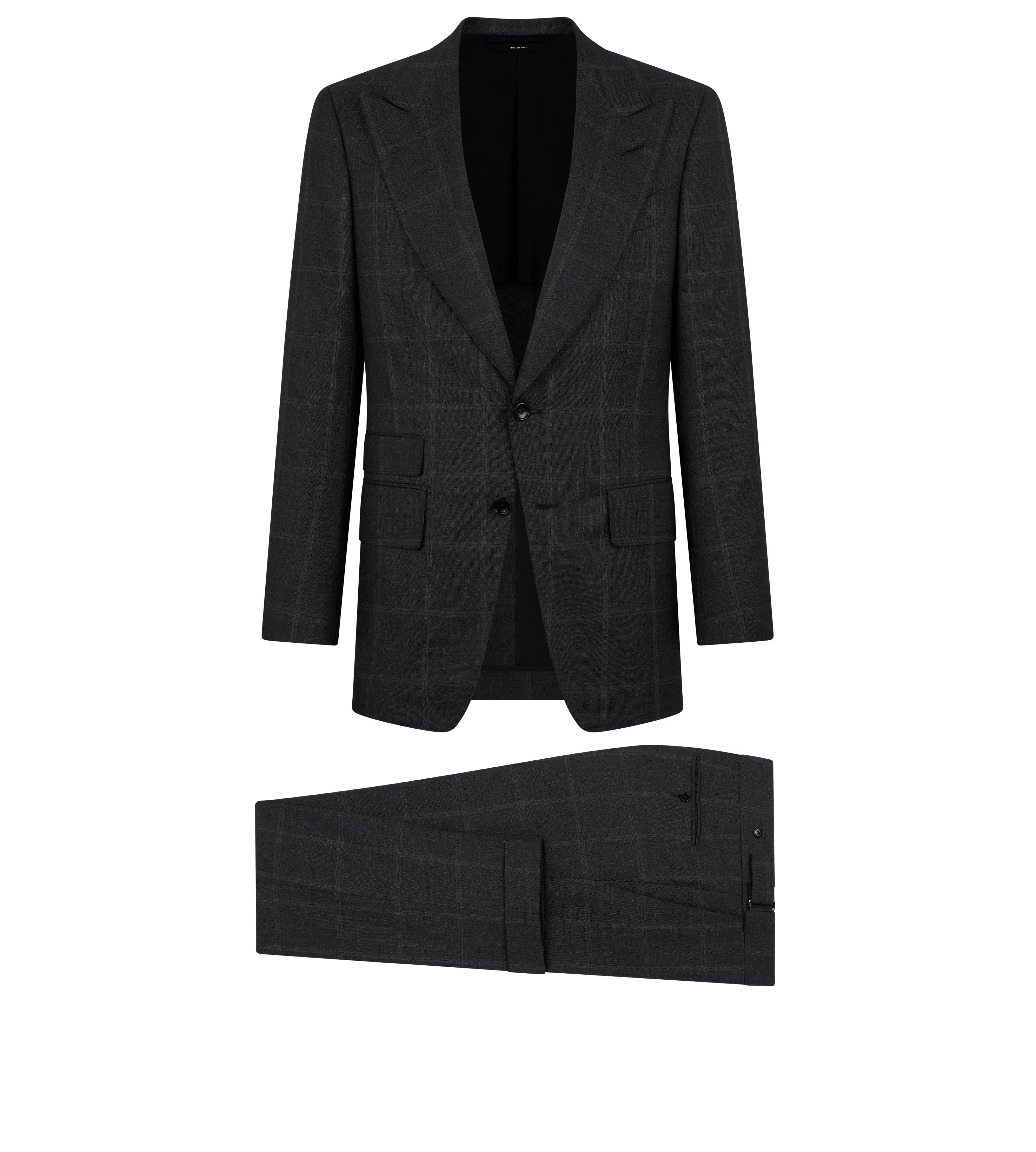 TOM FORD WINDOW PANE SHELTON SUIT DARK GREY^MEN Suits