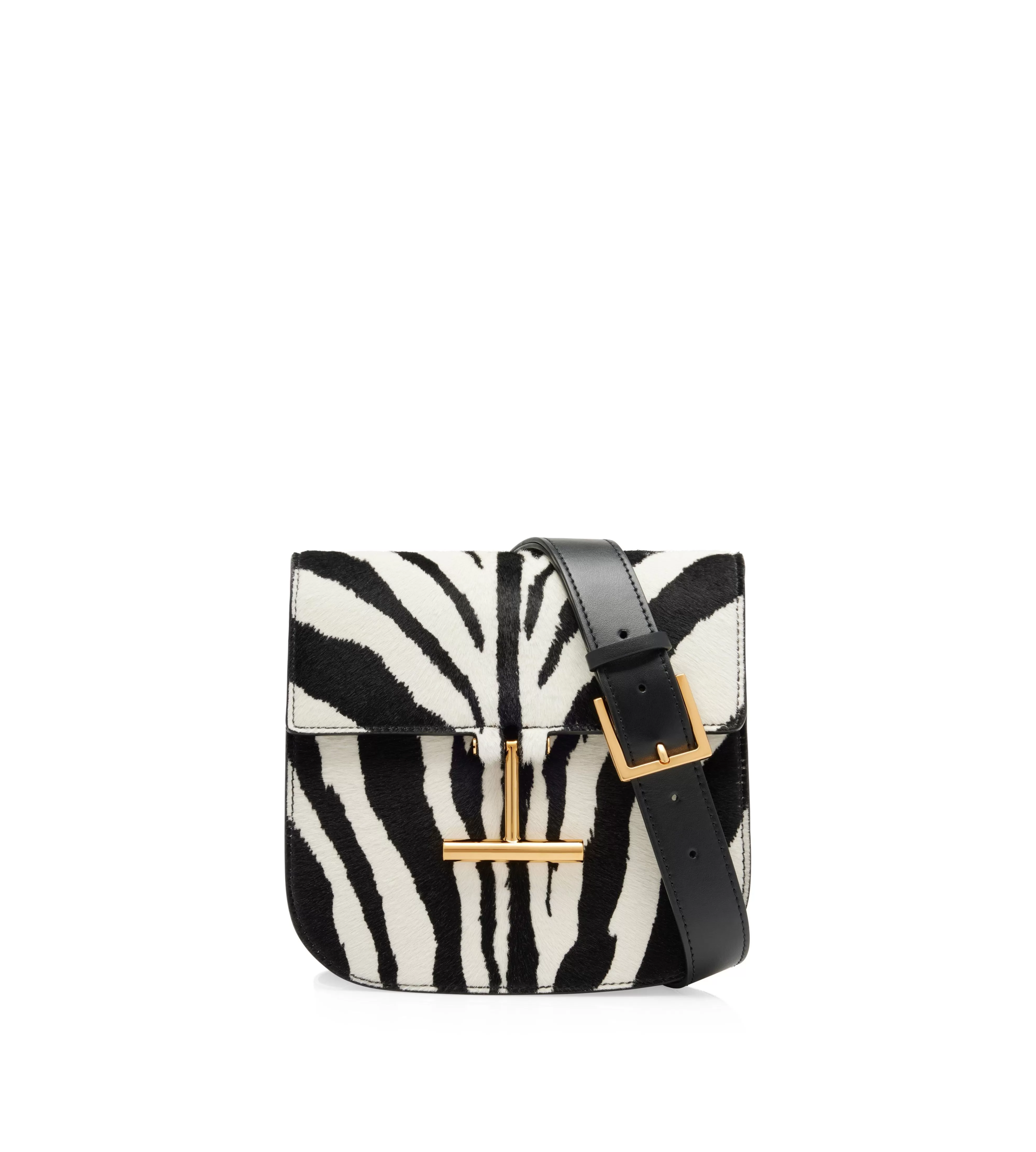 TOM FORD ZEBRA PRINT HAIR CALF TARA MINI CROSSBODY BLACK/WHITE + BLACK^WOMEN | WOMEN Shoulder Bags | Cross Body Bags