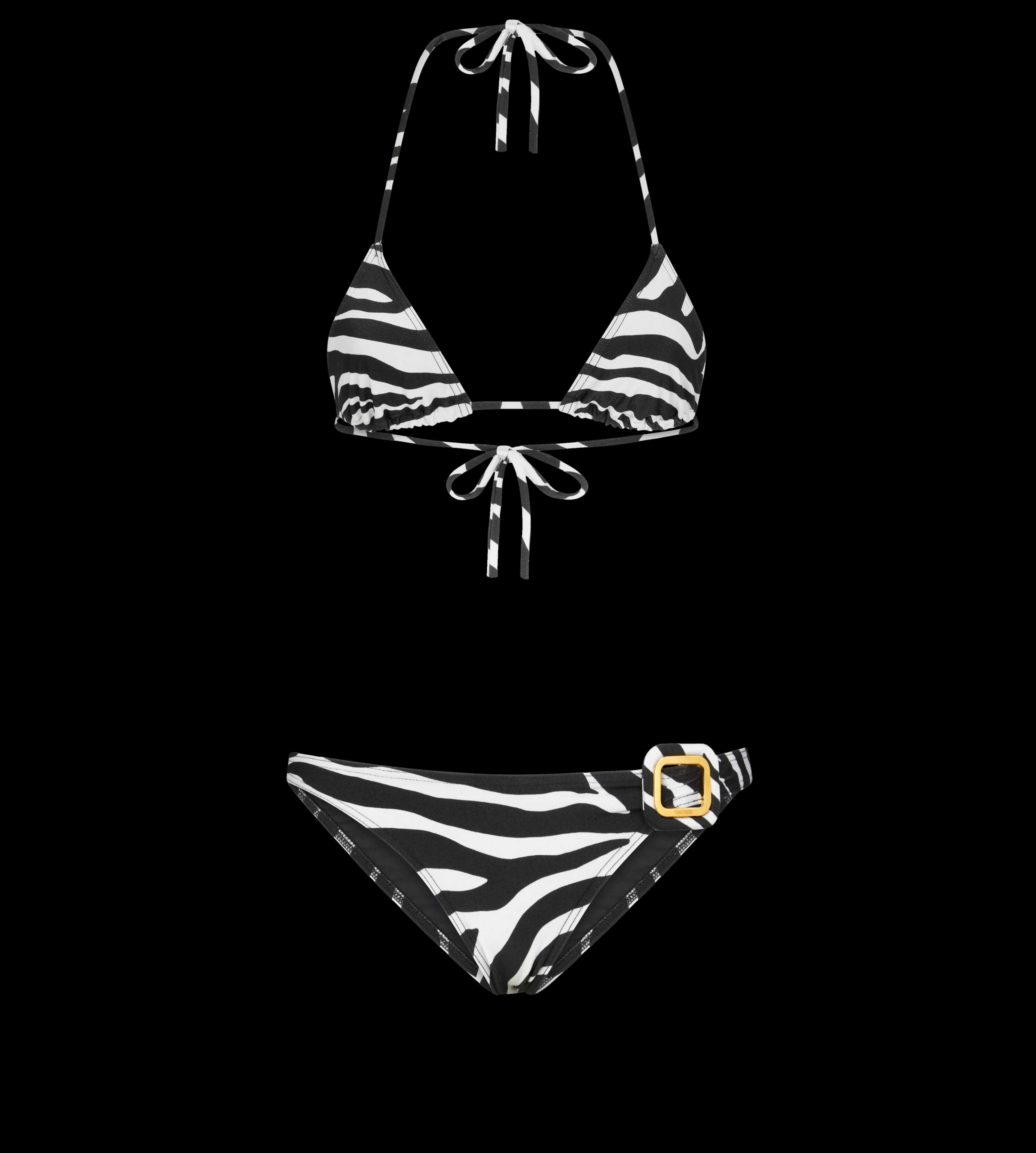 TOM FORD ZEBRA PRINTED BIKINI ECRU BLACK^WOMEN | WOMEN SPRING 24 | JETSETTER EDIT